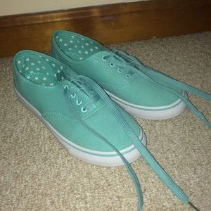 Cute! Blue Sneakers!